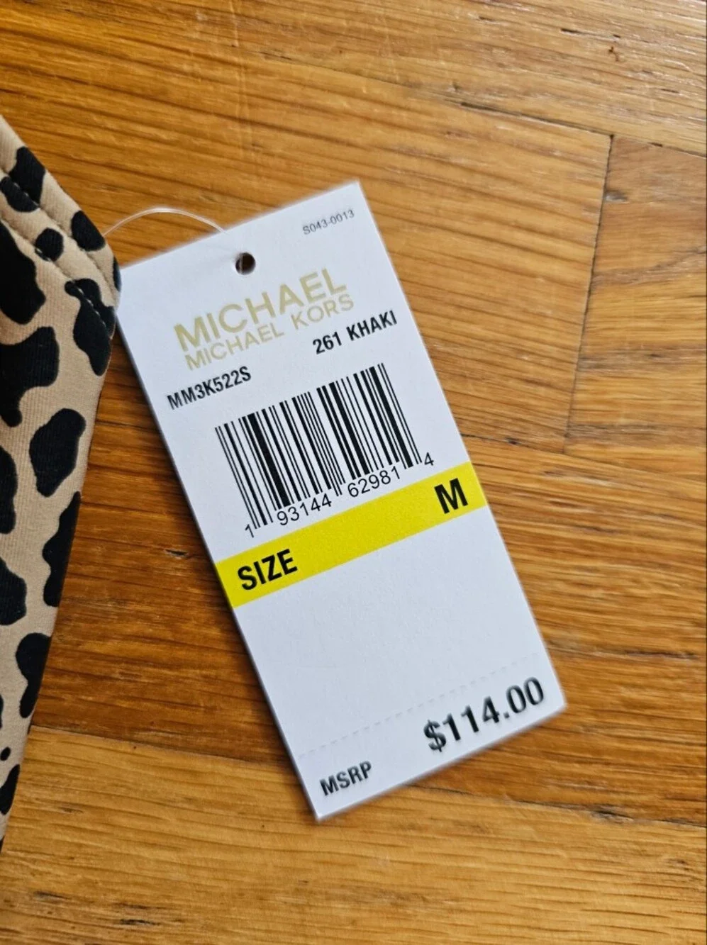 NWT Michael Kors Leopard Print Bikini Set